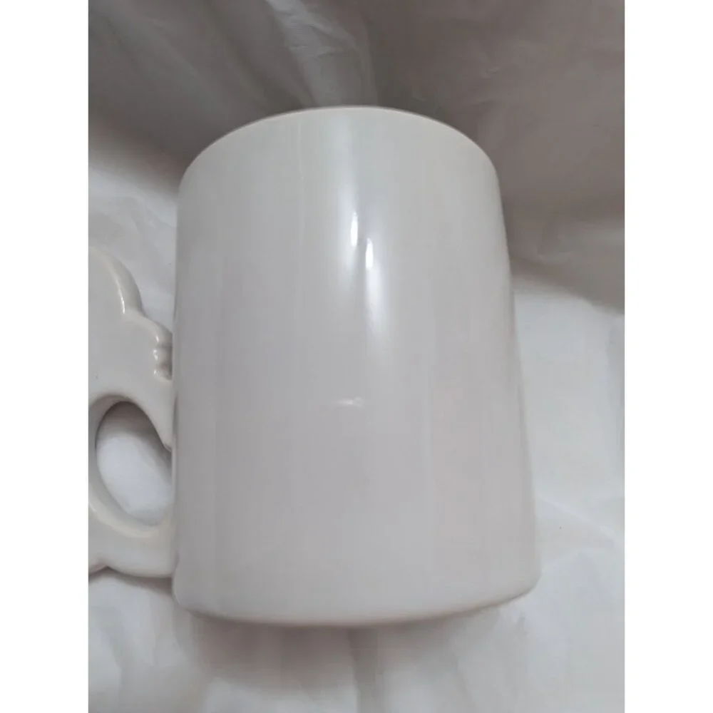 VTG Japan Bunny‎ Mug Mr & Mrs Bunny - bunny shaped handle unique colorful spring